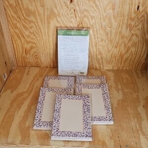 Invitations with Purple Floral Border